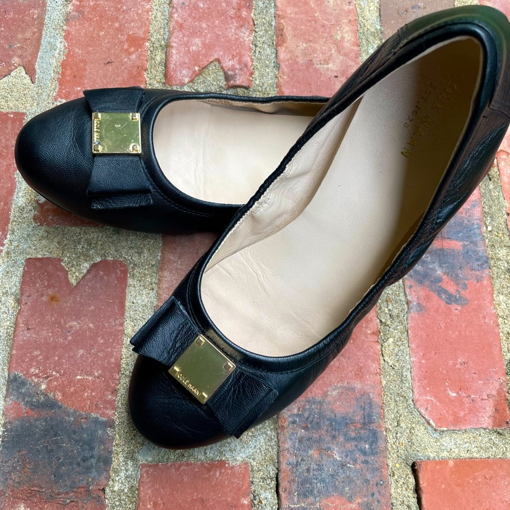 Cole Haan Tali Bow Ballet Flats, Sz 8.